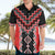 Red Niho Taniwha Mix Poutama Hawaiian Shirt Unique Taniko Aotearoa