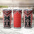 Red Niho Taniwha Mix Poutama Tumbler Cup Unique Taniko Aotearoa