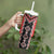 Red Niho Taniwha Mix Poutama Tumbler With Handle Unique Taniko Aotearoa