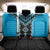 Sky Blue Niho Taniwha Mix Poutama Back Car Seat Cover Unique Taniko Aotearoa