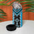 Sky Blue Niho Taniwha Mix Poutama 4 in 1 Can Cooler Tumbler Unique Taniko Aotearoa