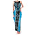 Sky Blue Niho Taniwha Mix Poutama Family Matching Tank Maxi Dress and Hawaiian Shirt Unique Taniko Aotearoa