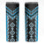 Sky Blue Niho Taniwha Mix Poutama Skinny Tumbler Unique Taniko Aotearoa