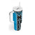 Sky Blue Niho Taniwha Mix Poutama Tumbler With Handle Unique Taniko Aotearoa