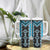 Sky Blue Niho Taniwha Mix Poutama Tumbler With Handle Unique Taniko Aotearoa