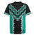Teal Niho Taniwha Mix Poutama Rugby Jersey Unique Taniko Aotearoa
