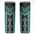 Teal Niho Taniwha Mix Poutama Skinny Tumbler Unique Taniko Aotearoa