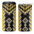 Yellow Niho Taniwha Mix Poutama 4 in 1 Can Cooler Tumbler Unique Taniko Aotearoa