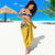 Yellow Niho Taniwha Mix Poutama Sarong Unique Taniko Aotearoa