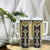Yellow Niho Taniwha Mix Poutama Tumbler With Handle Unique Taniko Aotearoa