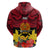 Papua New Guinea Hoodie Bird Of Paradise Mix Polynesian Pattern LT01 - Polynesian Pride