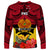 Papua New Guinea Long Sleeve Shirt Bird Of Paradise Mix Polynesian Pattern LT01 - Polynesian Pride