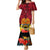 Papua New Guinea Mermaid Dress Bird Of Paradise Mix Polynesian Pattern LT01 Women Red - Polynesian Pride