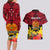 Personalised Papua New Guinea Couples Matching Long Sleeve Bodycon Dress and Hawaiian Shirt Bird Of Paradise Mix Polynesian Pattern LT01 - Polynesian Pride