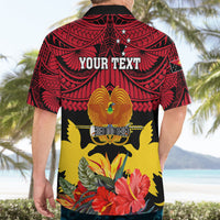 Personalised Papua New Guinea Hawaiian Shirt Bird Of Paradise Mix Polynesian Pattern LT01 - Polynesian Pride