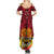 Personalised Papua New Guinea Summer Maxi Dress Bird Of Paradise Mix Polynesian Pattern LT01 - Polynesian Pride