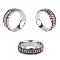 Fijian Masi Pattern Special Classic Ring - Polynesian Pride