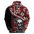 Hawaii Halloween Hoodie Hibiscus Skull Kakau Pattern LT01 - Polynesian Pride