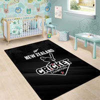 New Zealand Cricket Area Rug Aotearoa Black Cap Come On