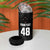 Custom New Zealand Cricket 4 in 1 Can Cooler Tumbler Aotearoa Black Cap Come On