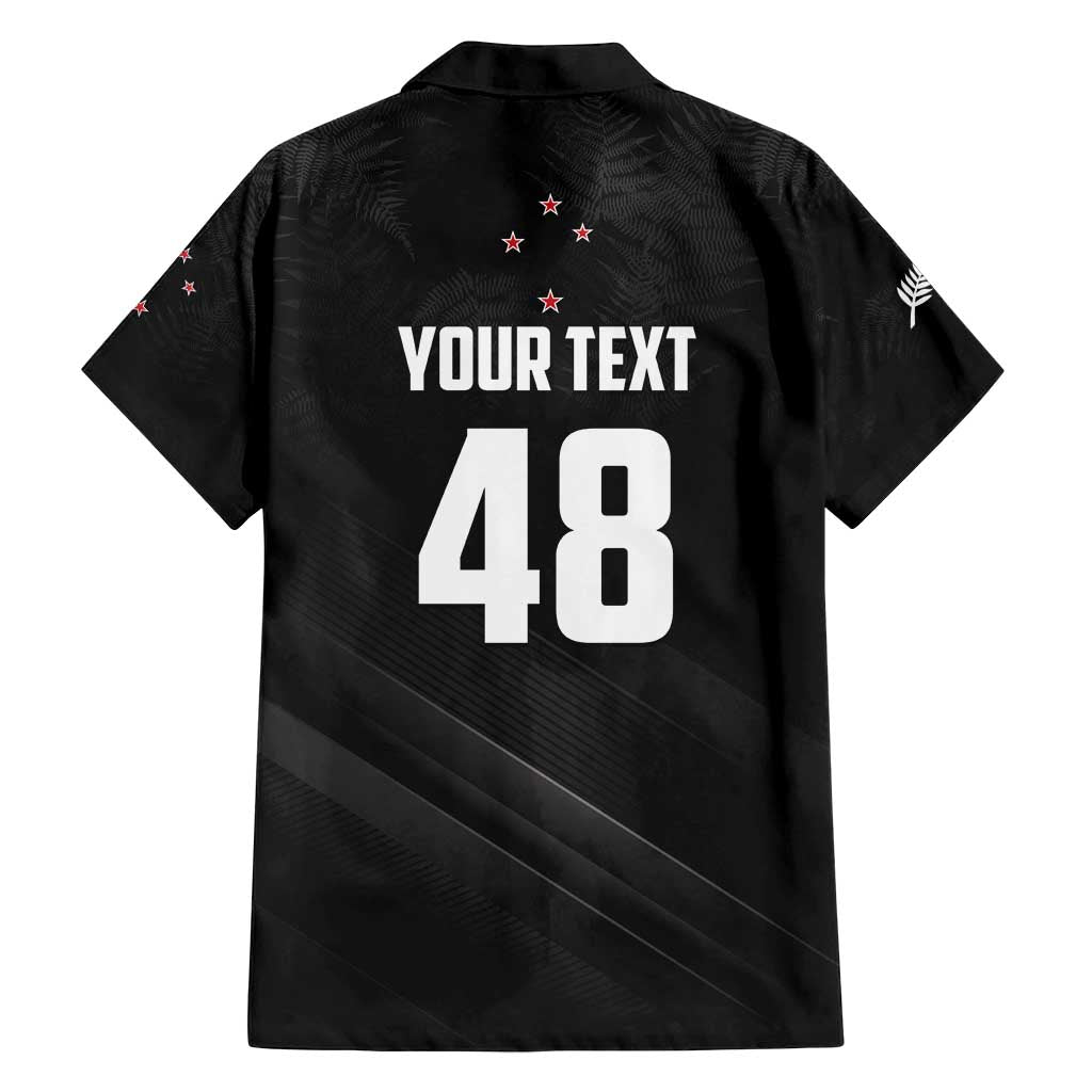 Custom New Zealand Cricket Family Matching Long Sleeve Bodycon Dress and Hawaiian Shirt Aotearoa Black Cap Come On