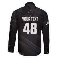 Custom New Zealand Cricket Family Matching Short Sleeve Bodycon Dress and Hawaiian Shirt Aotearoa Black Cap Come On