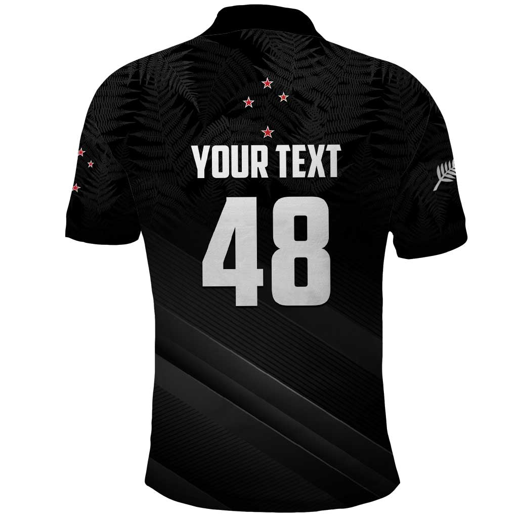 Custom New Zealand Cricket Polo Shirt Aotearoa Black Cap Come On LT01 - Polynesian Pride