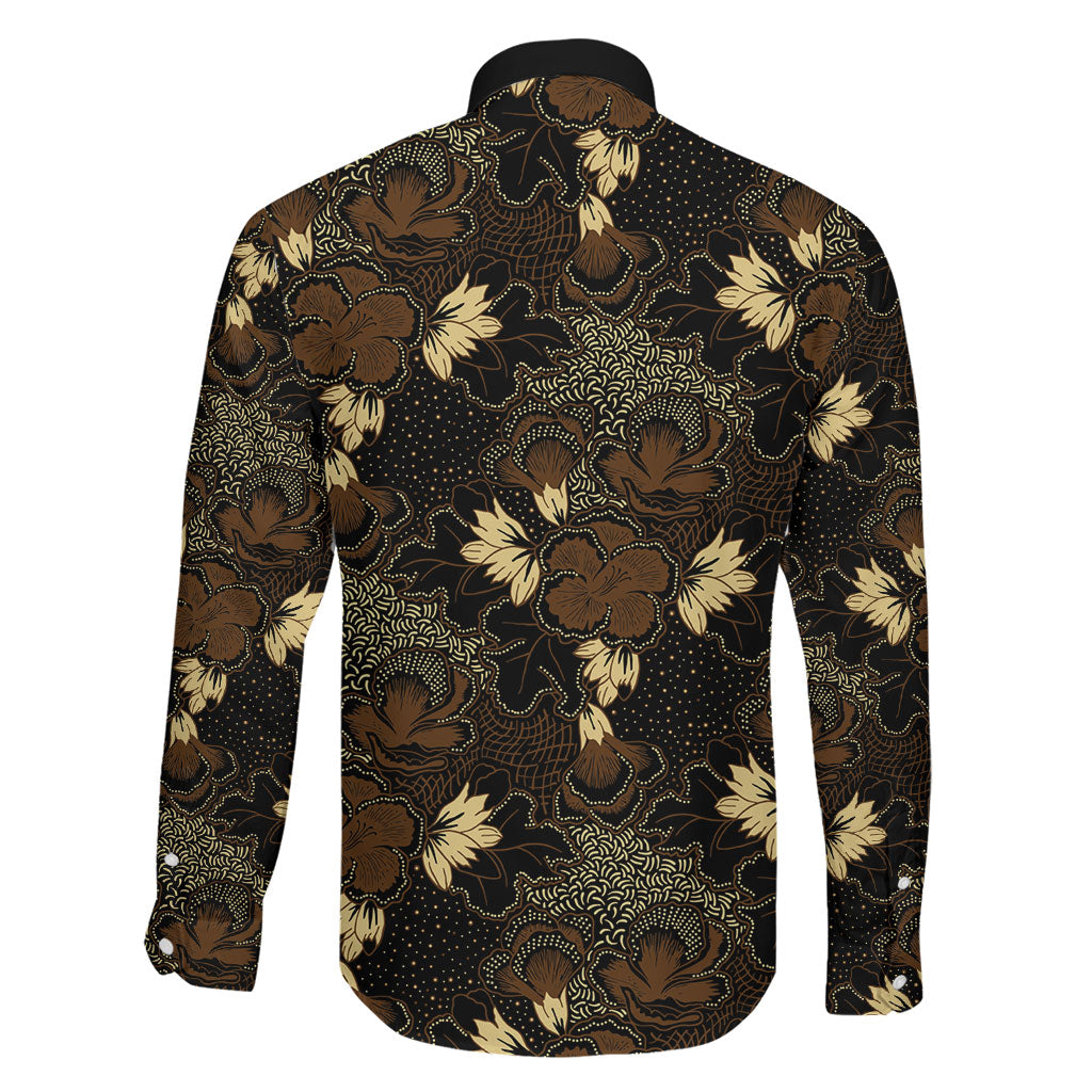 Javanese Batik Semen Family Matching Short Sleeve Bodycon Dress and Hawaiian Shirt Indonesian Traditional Pattern