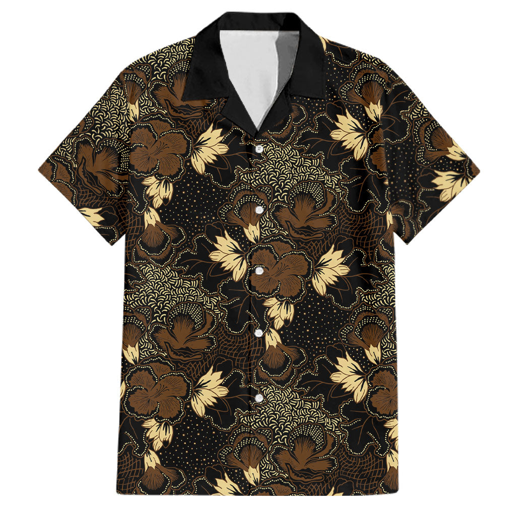 Javanese Batik Semen Family Matching Tank Maxi Dress and Hawaiian Shirt Indonesian Traditional Pattern