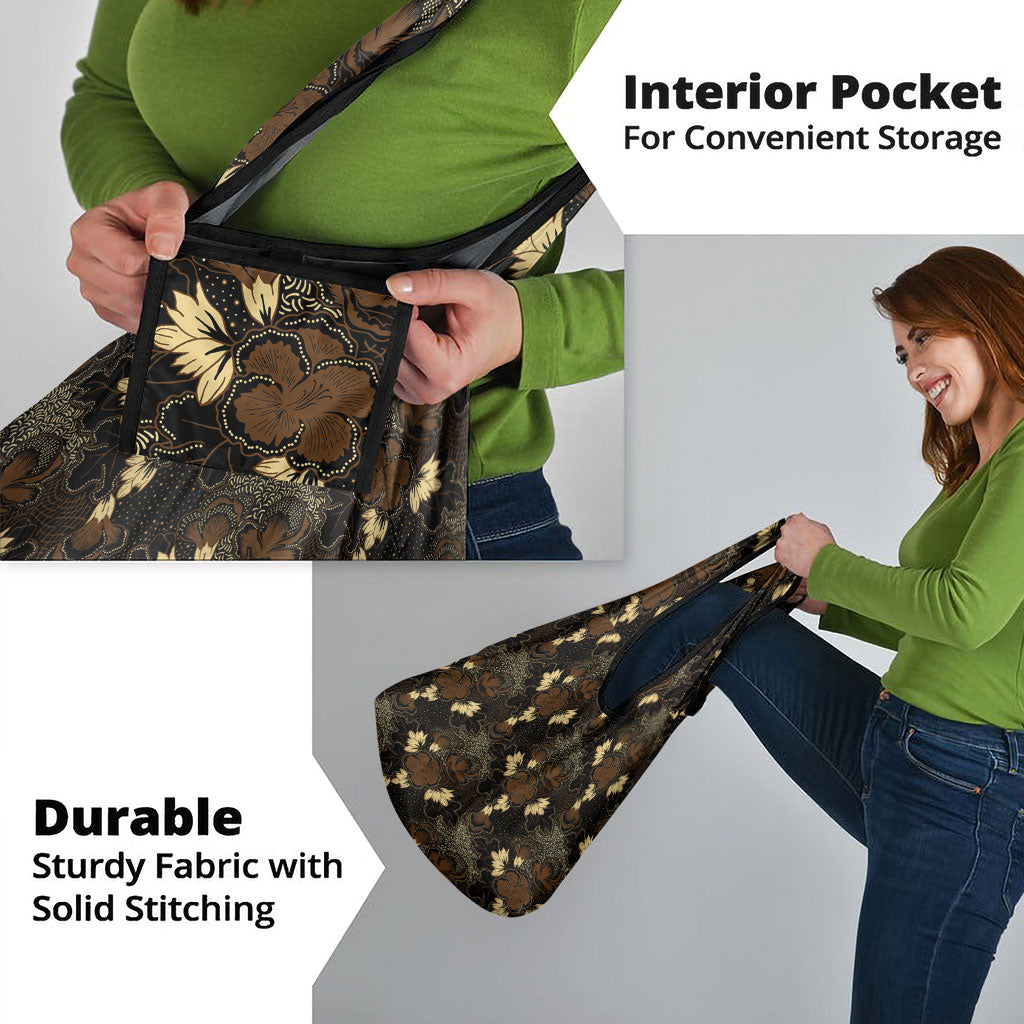 Javanese Batik Semen Grocery Bag Indonesian Traditional Pattern