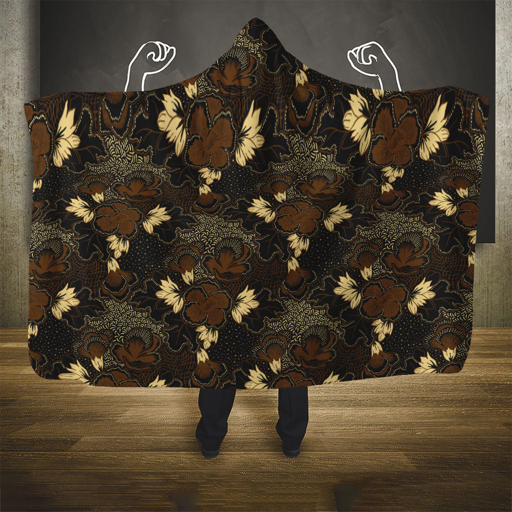 Javanese Batik Semen Hooded Blanket Indonesian Traditional Pattern
