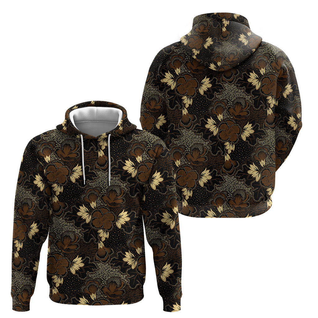 Javanese Batik Semen Hoodie Indonesian Traditional Pattern LT01 - Polynesian Pride