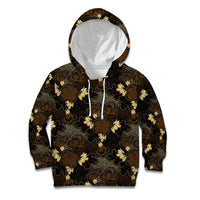 Javanese Batik Semen Kid Hoodie Indonesian Traditional Pattern LT01 Hoodie Black - Polynesian Pride