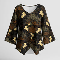 Javanese Batik Semen Kimono Sleeve Blouse Indonesian Traditional Pattern