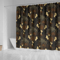 Javanese Batik Semen Shower Curtain Indonesian Traditional Pattern