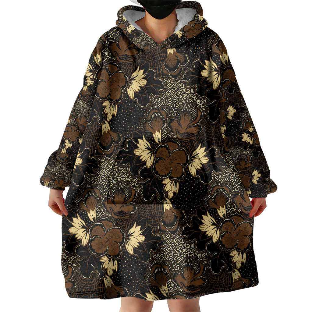 Javanese Batik Semen Wearable Blanket Hoodie Indonesian Traditional Pattern LT01 - Polynesian Pride