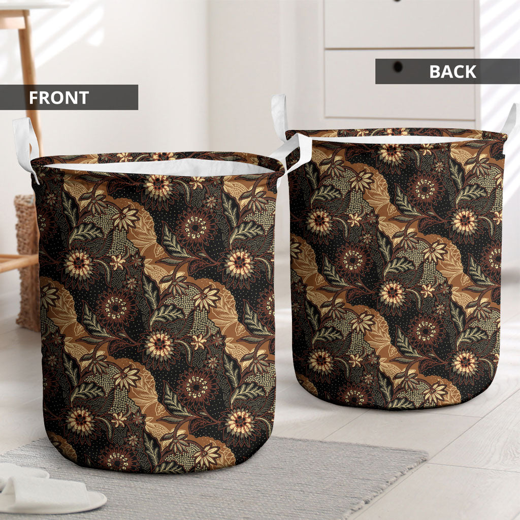 Batik Pedalaman Semen Lereng Style Laundry Basket Indonesian Traditional Pattern LT01 - Polynesian Pride