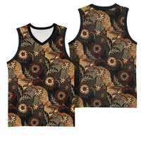 Batik Pedalaman Semen Lereng Style Basketball Jersey Indonesian Traditional Pattern