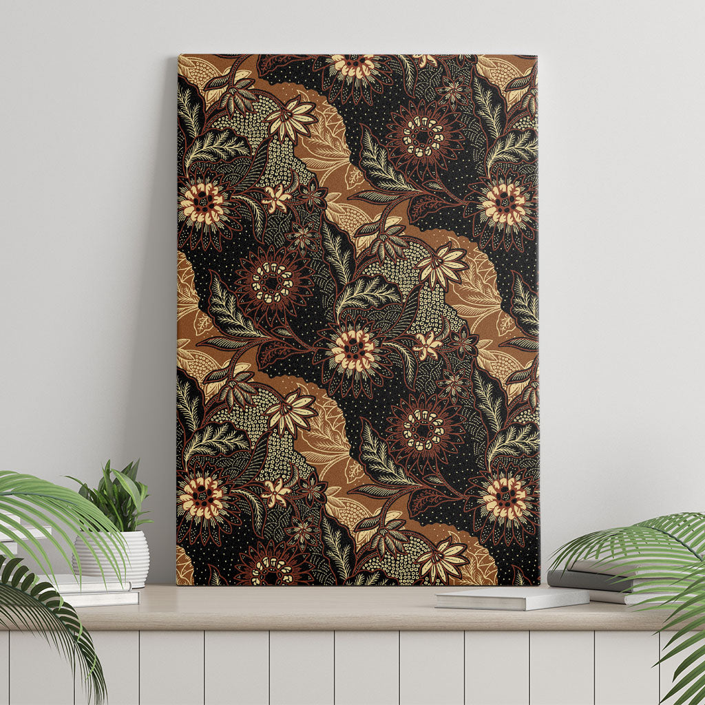 Batik Pedalaman Semen Lereng Style Canvas Wall Art Indonesian Traditional Pattern