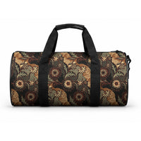 Batik Pedalaman Semen Lereng Style Duffle Bag Indonesian Traditional Pattern LT01 One size Black - Polynesian Pride