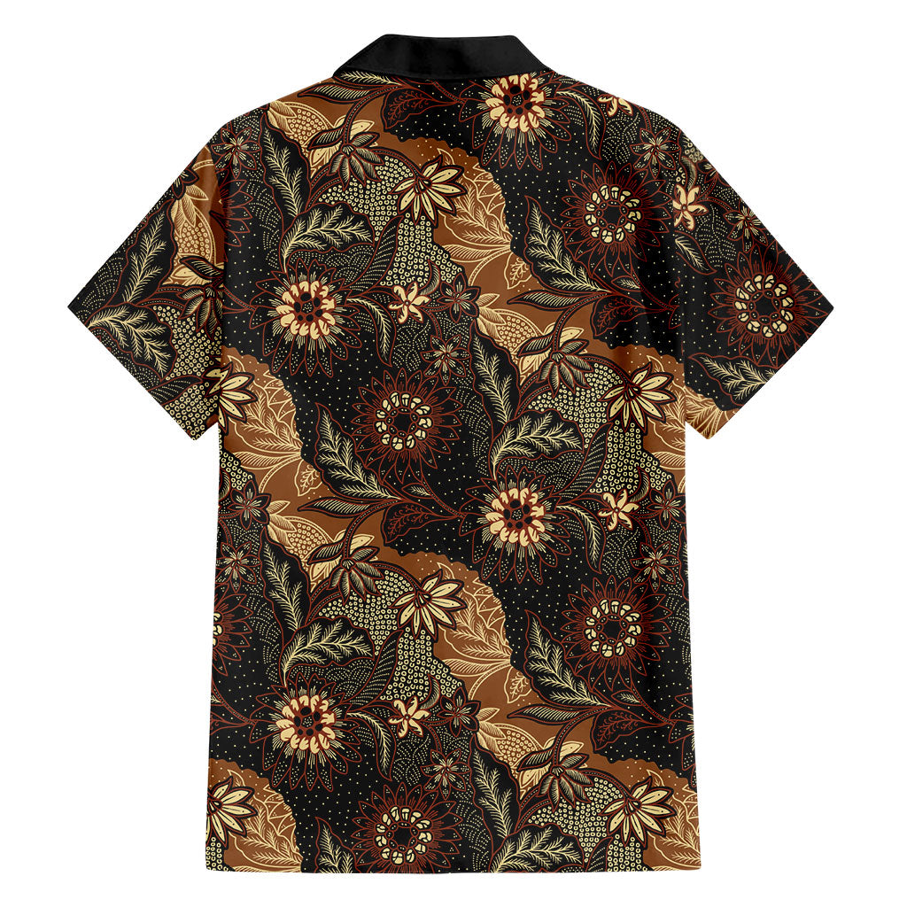 Batik Pedalaman Semen Lereng Style Family Matching Tank Maxi Dress and Hawaiian Shirt Indonesian Traditional Pattern LT01 - Polynesian Pride