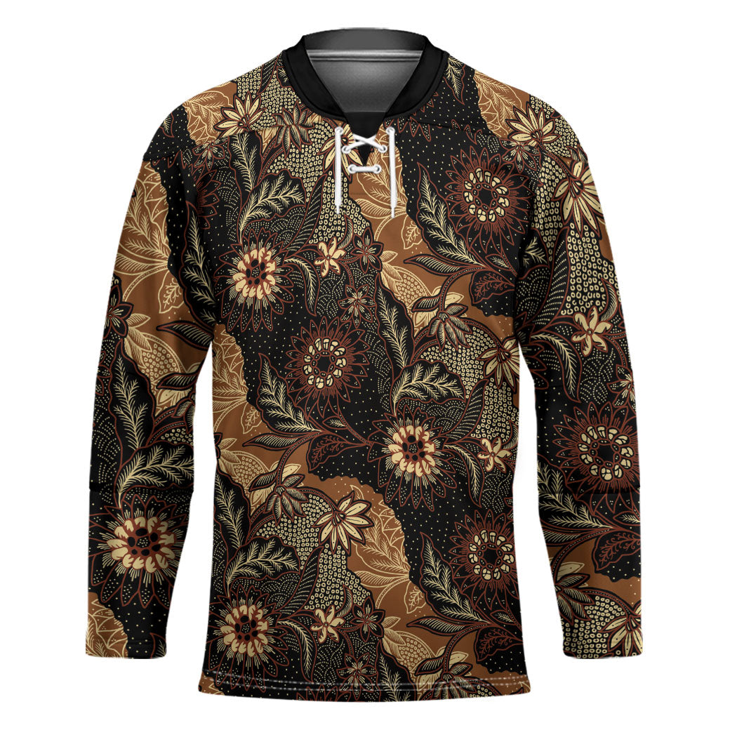 Batik Pedalaman Semen Lereng Style Hockey Jersey Indonesian Traditional Pattern
