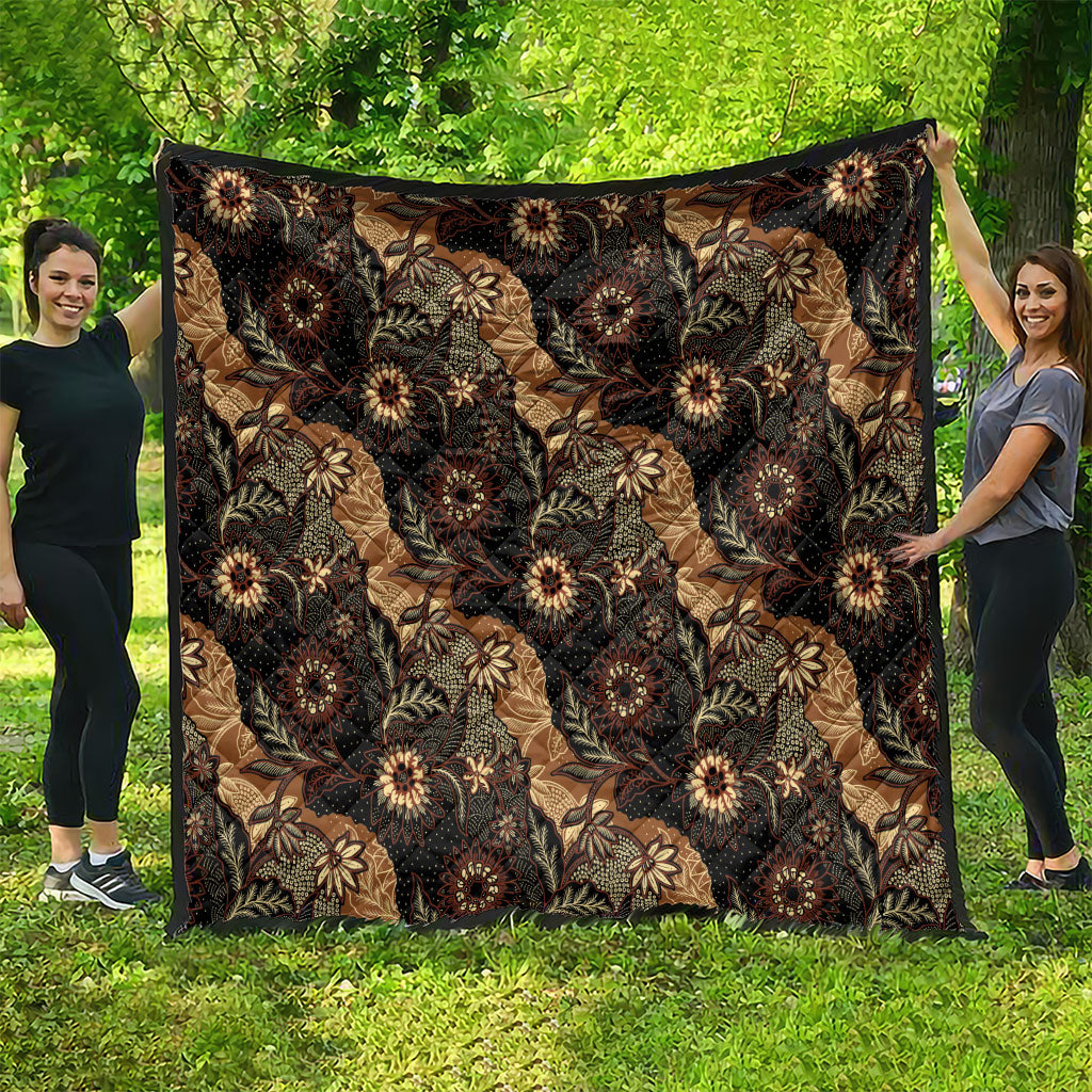 Batik Pedalaman Semen Lereng Style Quilt Indonesian Traditional Pattern LT01 - Polynesian Pride