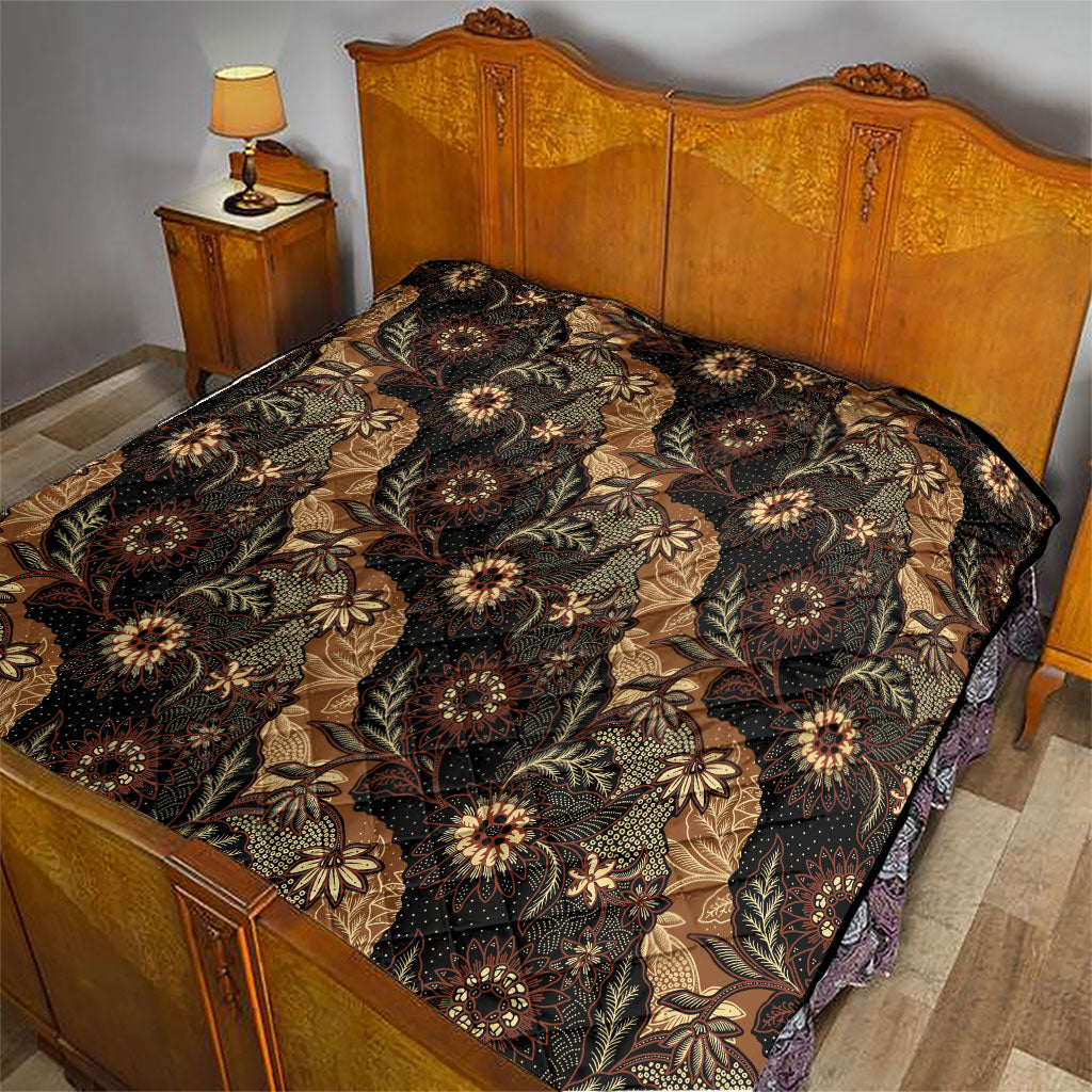 Batik Pedalaman Semen Lereng Style Quilt Indonesian Traditional Pattern LT01 - Polynesian Pride