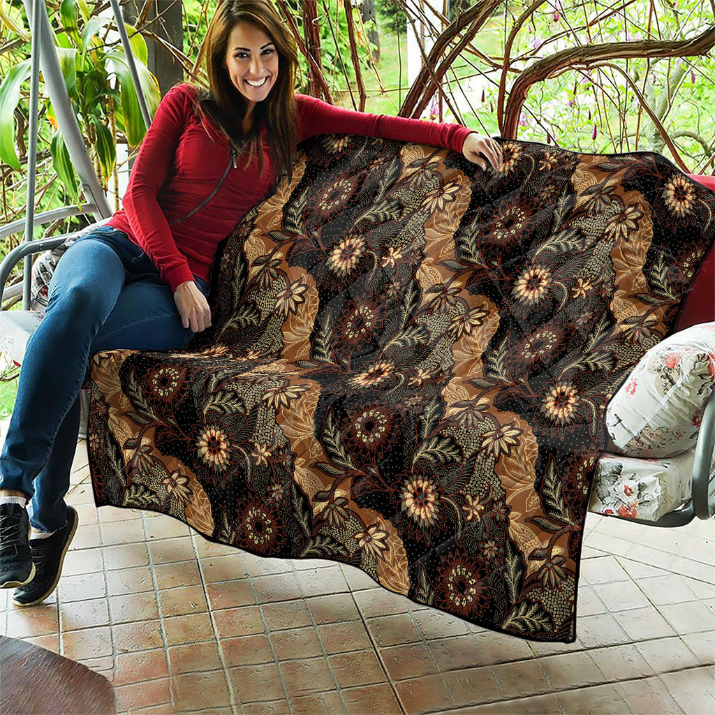 Batik Pedalaman Semen Lereng Style Quilt Indonesian Traditional Pattern LT01 - Polynesian Pride