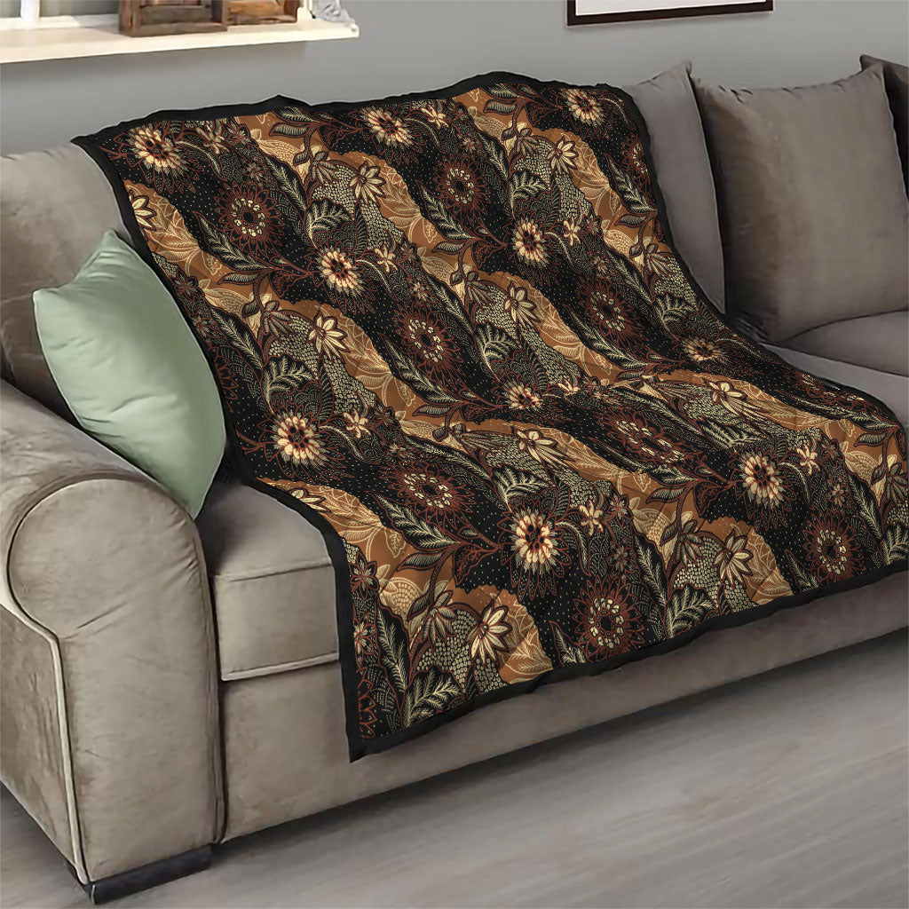 Batik Pedalaman Semen Lereng Style Quilt Indonesian Traditional Pattern LT01 - Polynesian Pride