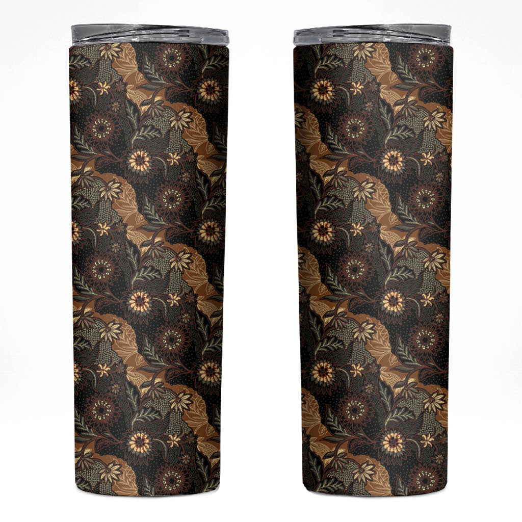 Batik Pedalaman Semen Lereng Style Skinny Tumbler Indonesian Traditional Pattern
