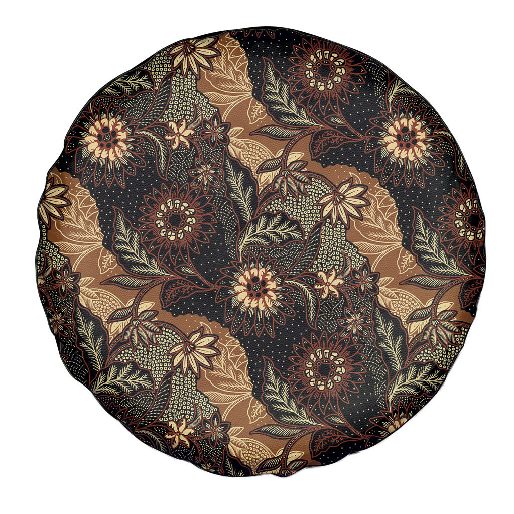 Batik Pedalaman Semen Lereng Style Spare Tire Cover Indonesian Traditional Pattern