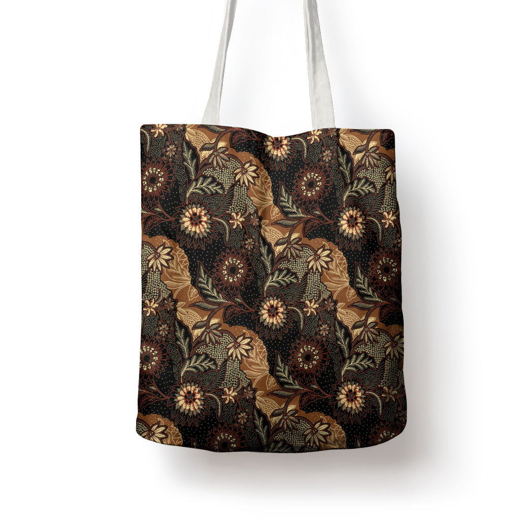 Batik Pedalaman Semen Lereng Style Tote Bag Indonesian Traditional Pattern
