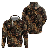 Batik Pedalaman Semen Lereng Style Zip Hoodie Indonesian Traditional Pattern